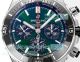 BLS Swiss Replica Breitling Chronomat B01 44mm Green Dial Rubber Strap Watch (2)_th.jpg